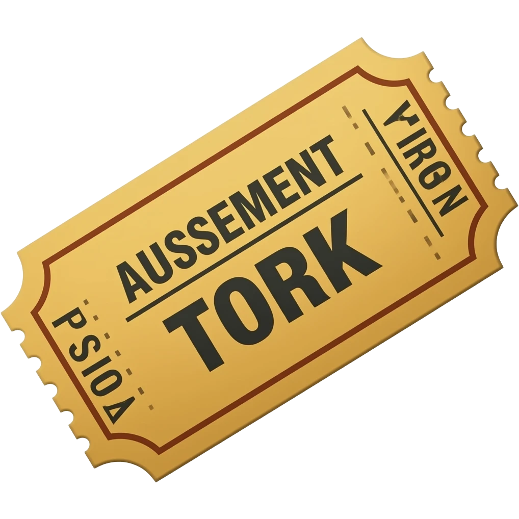 generic paper amusement park ticket emoji emoji