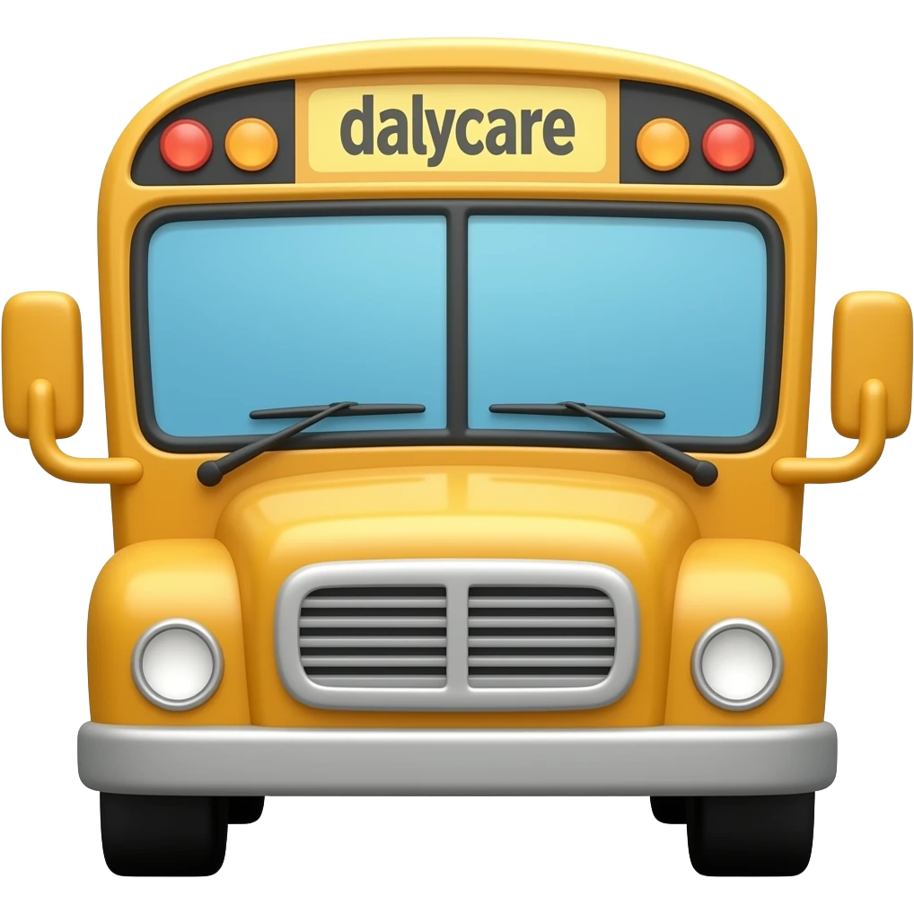 Baby Daycare Bus emoji