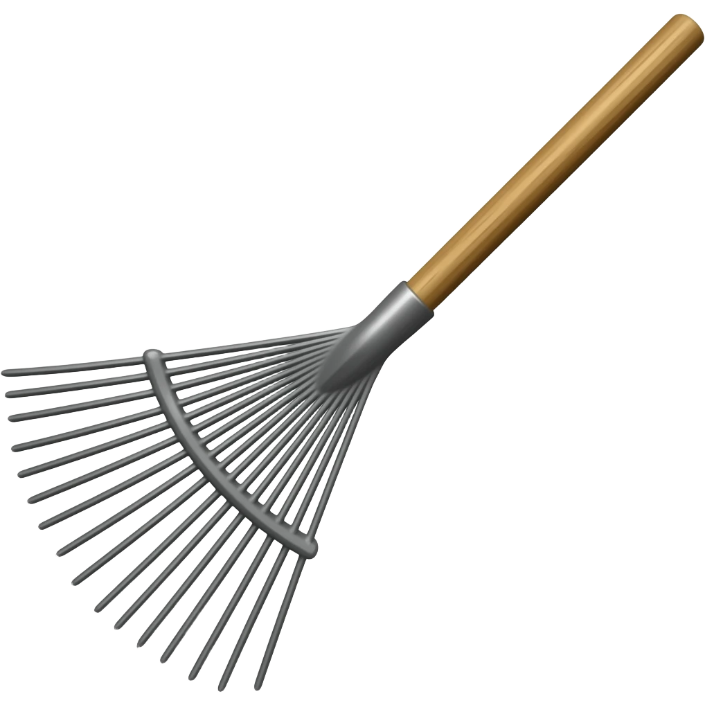 Yard rake emoji