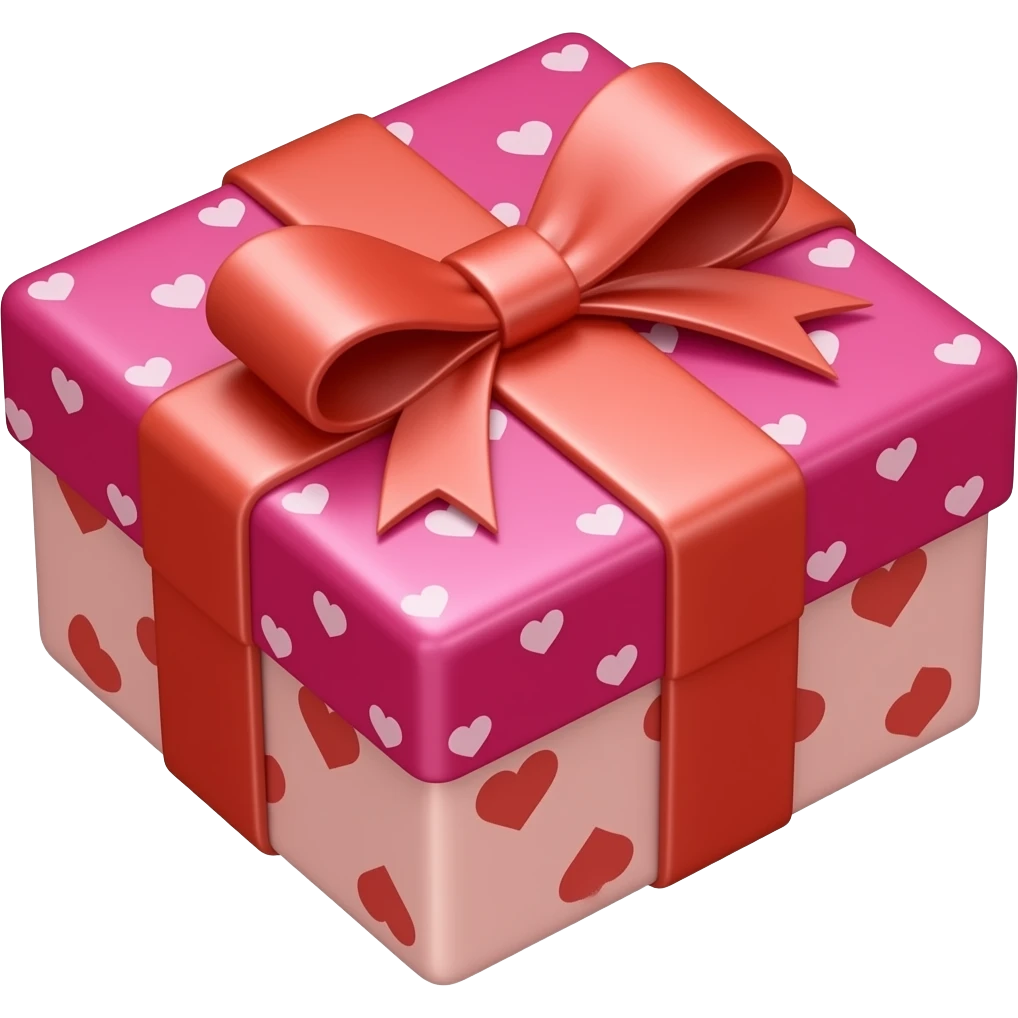 A valentine day square box chocolate emoji