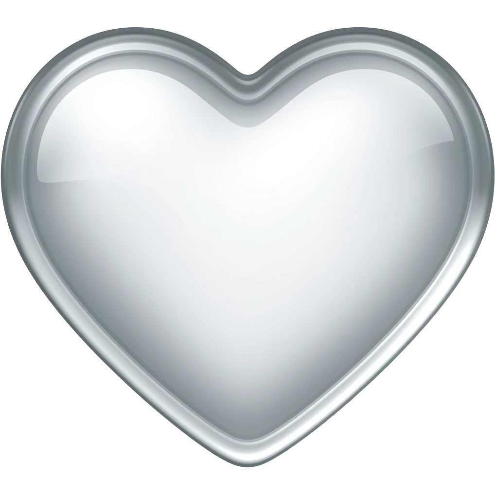 Transparent heart emoji
