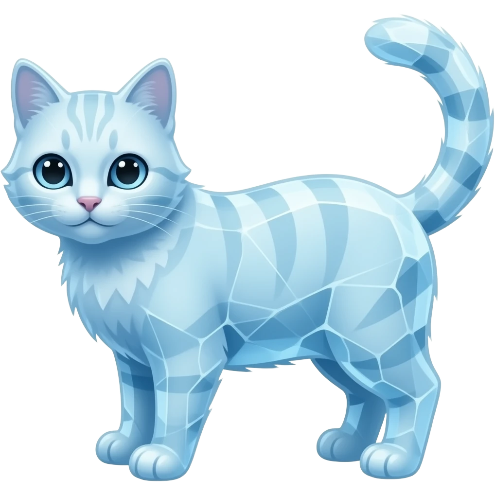 Gato congelado emoji