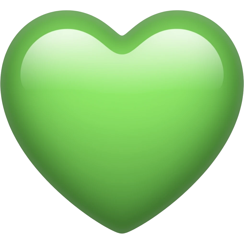 Light green heart emoji