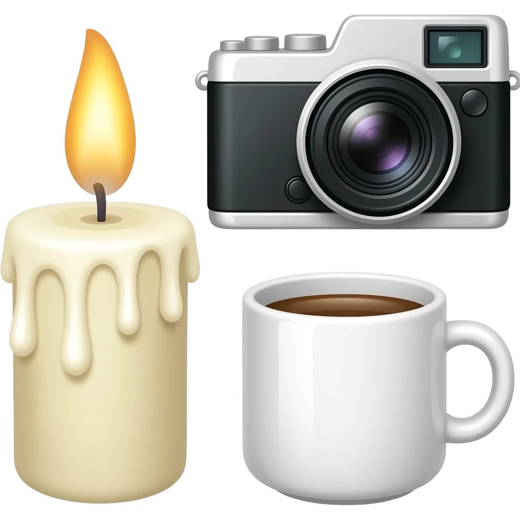 🕯📸☕️ emoji