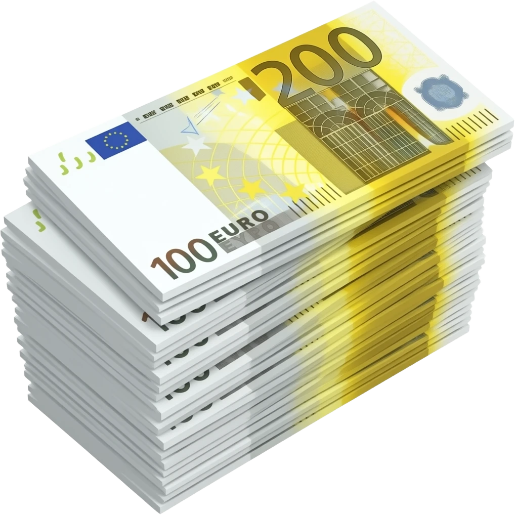 stack of euros emoji