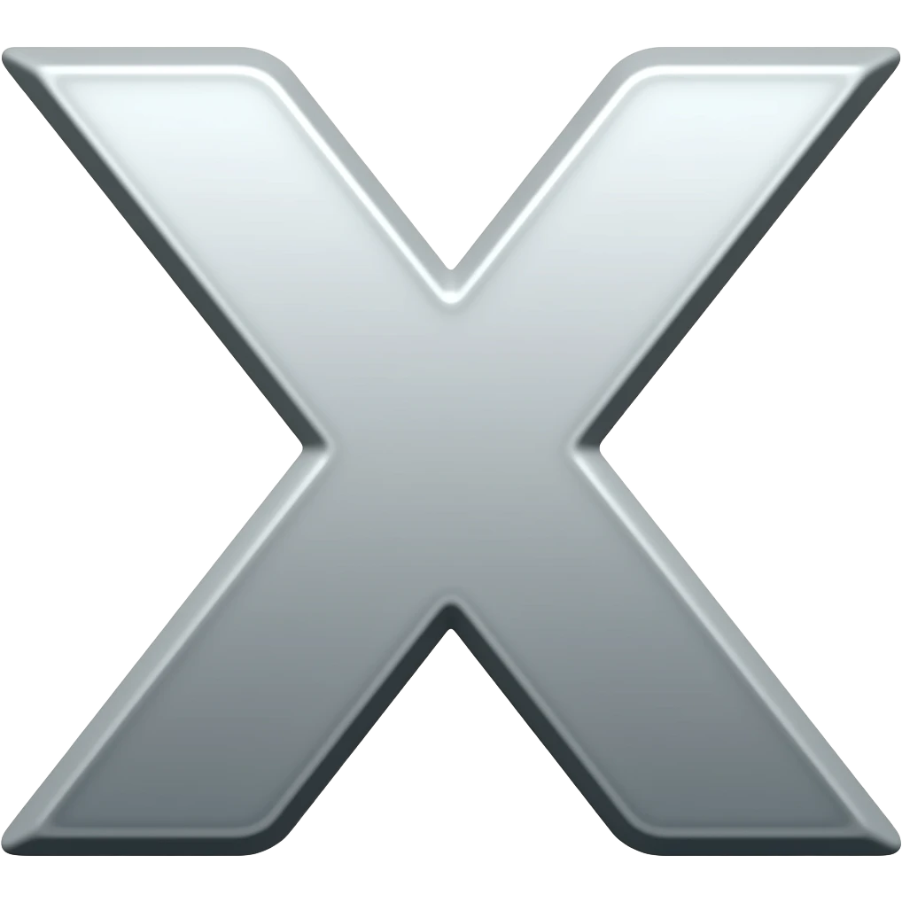 X Logo emoji