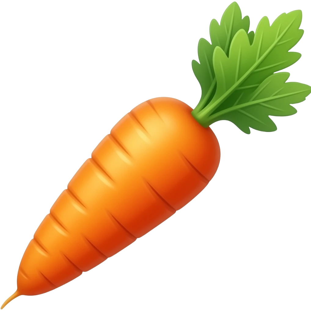 морковь с листиками emoji