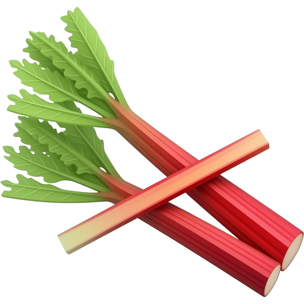 rhubarb stems emoji