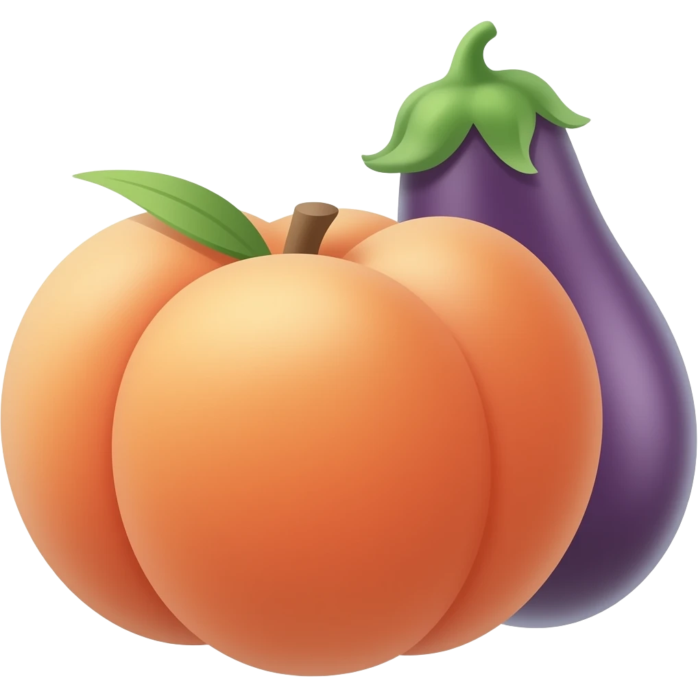 🍑🍆 emoji