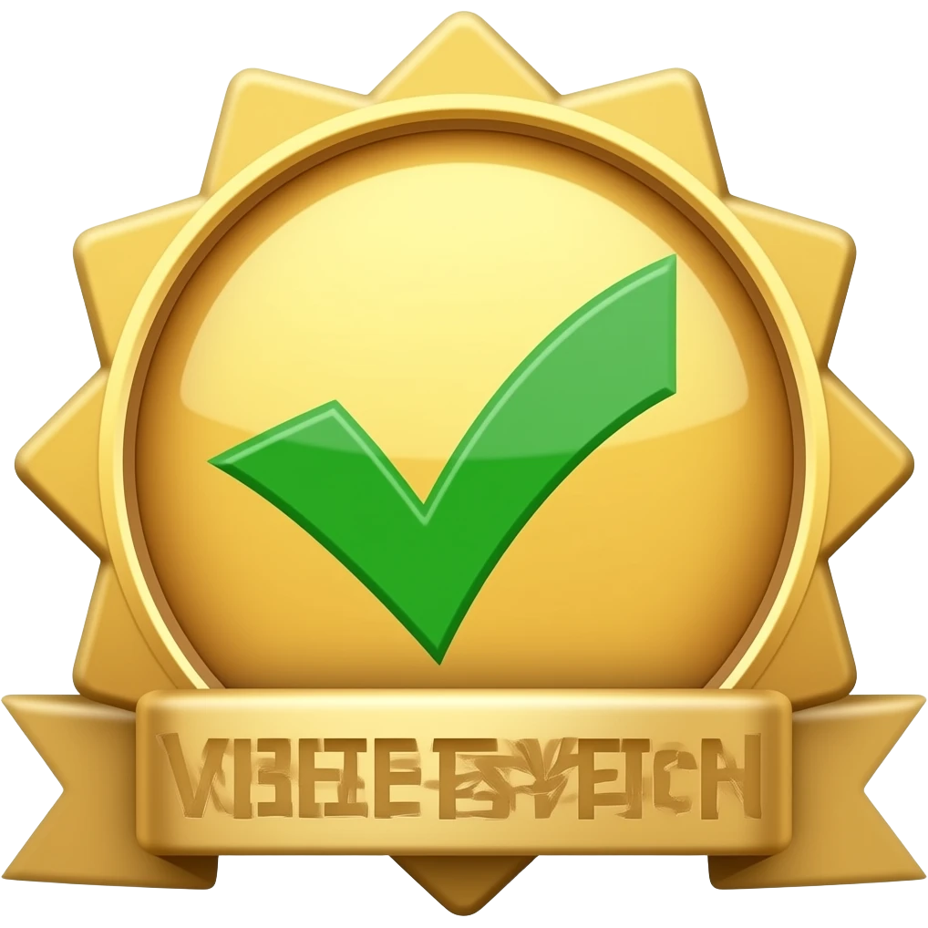 Verificado de oro brillante d emoji