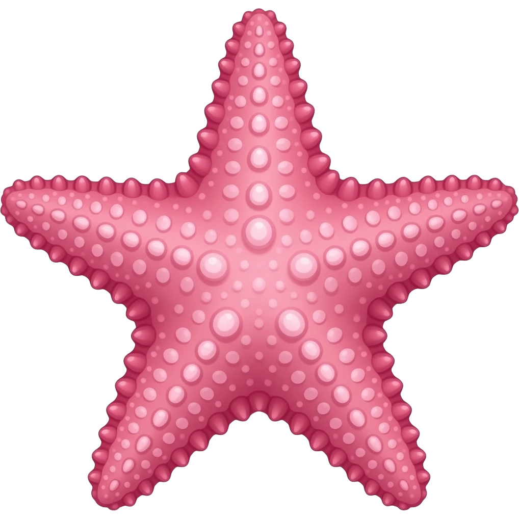 Pink starfish emoji