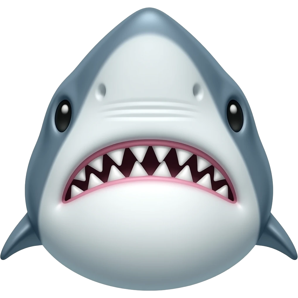 Close up of a sharks bellybutton emoji | AI Emoji Generator