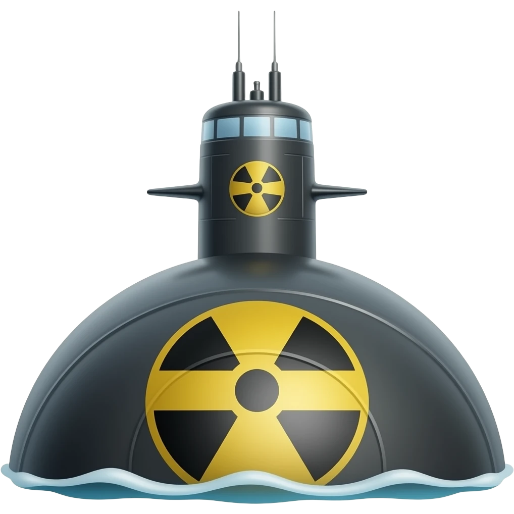 nuclear submarine warship emoji