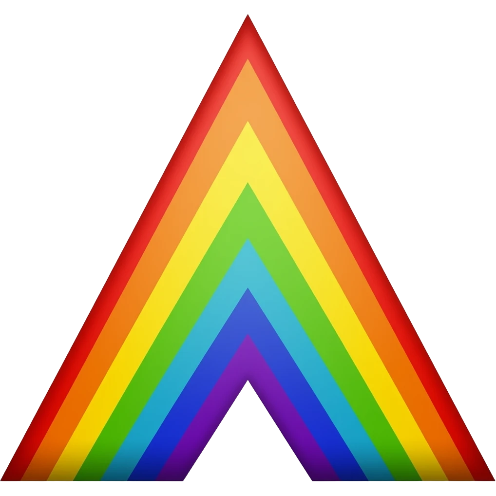 Triangle rainbow emoji