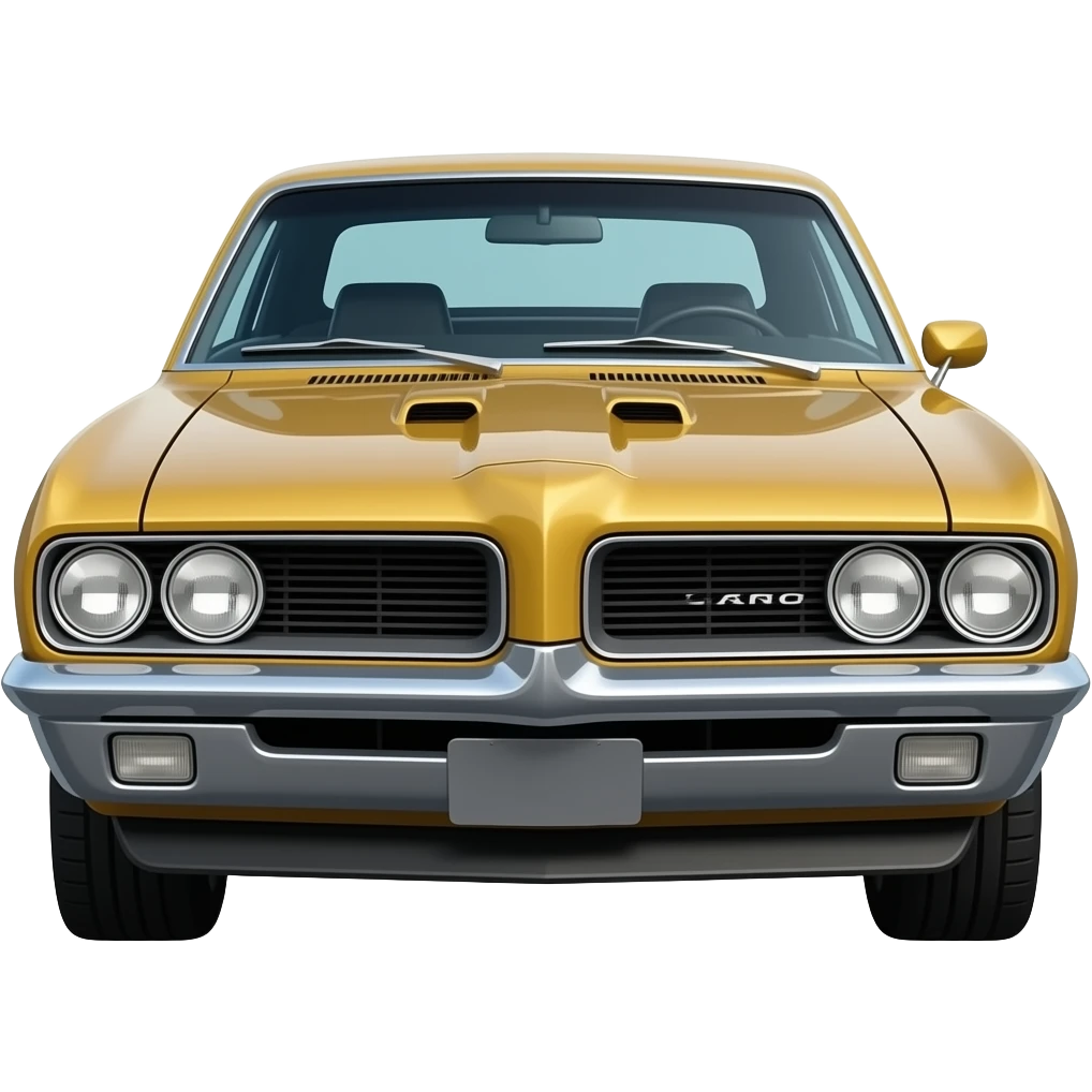 pontiac kitt, highly detailed hyper realistic emoji