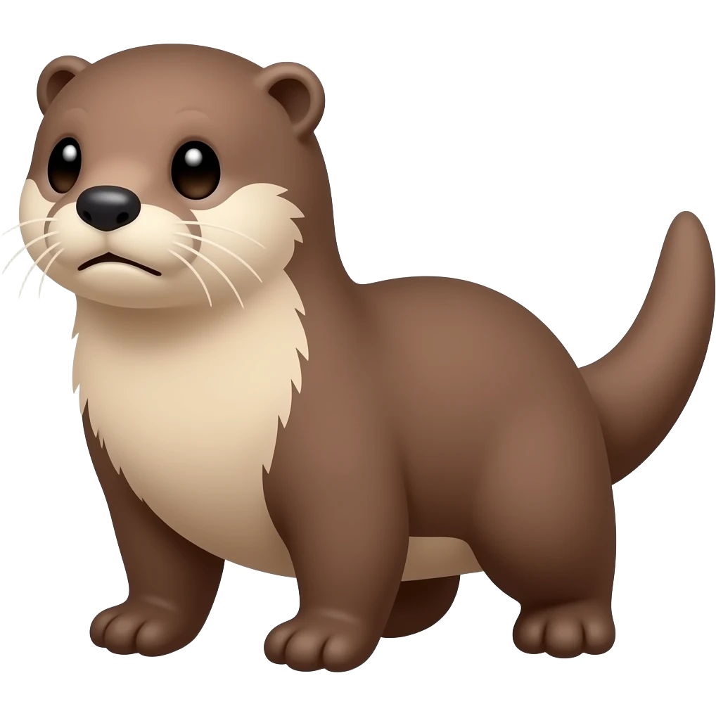 scared otter emoji