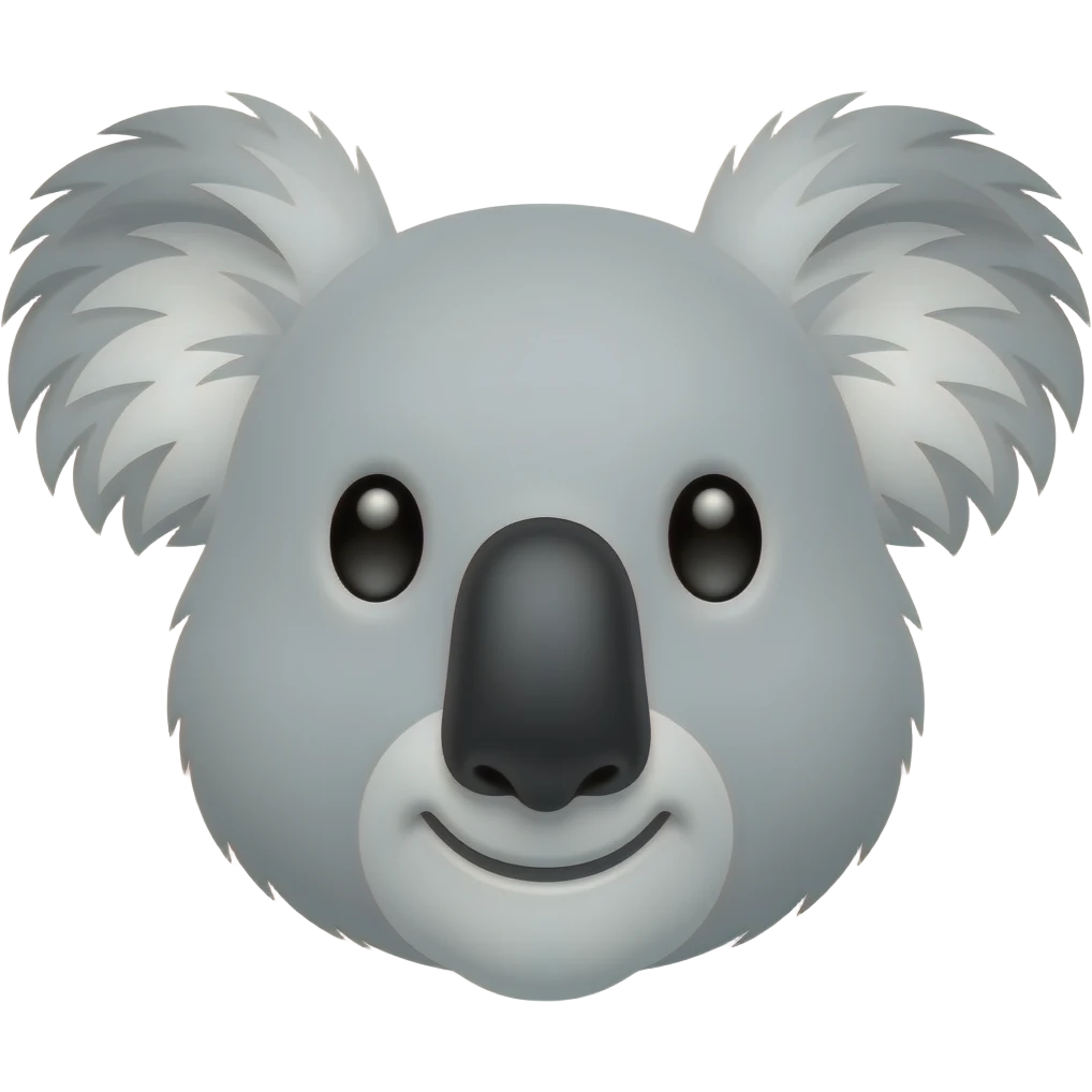 koala face emoji
