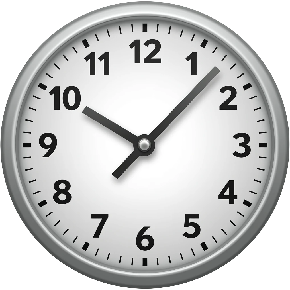 create me an emoji of a clock in a hurry emoji