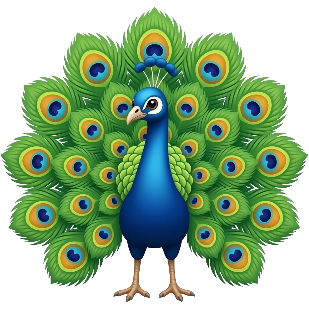 Peacock emoji