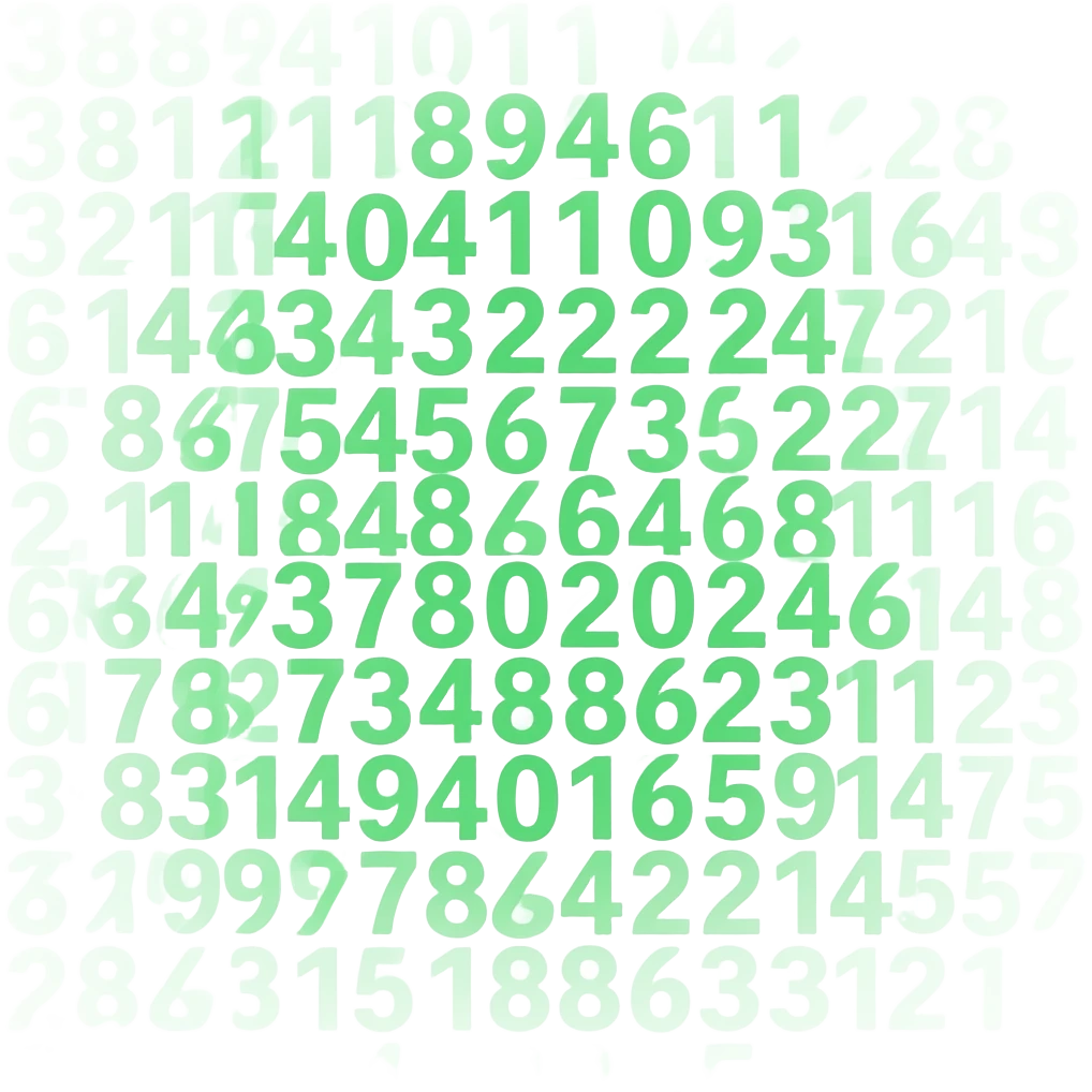 green digital rain matrix minimal not so small numbers emoji