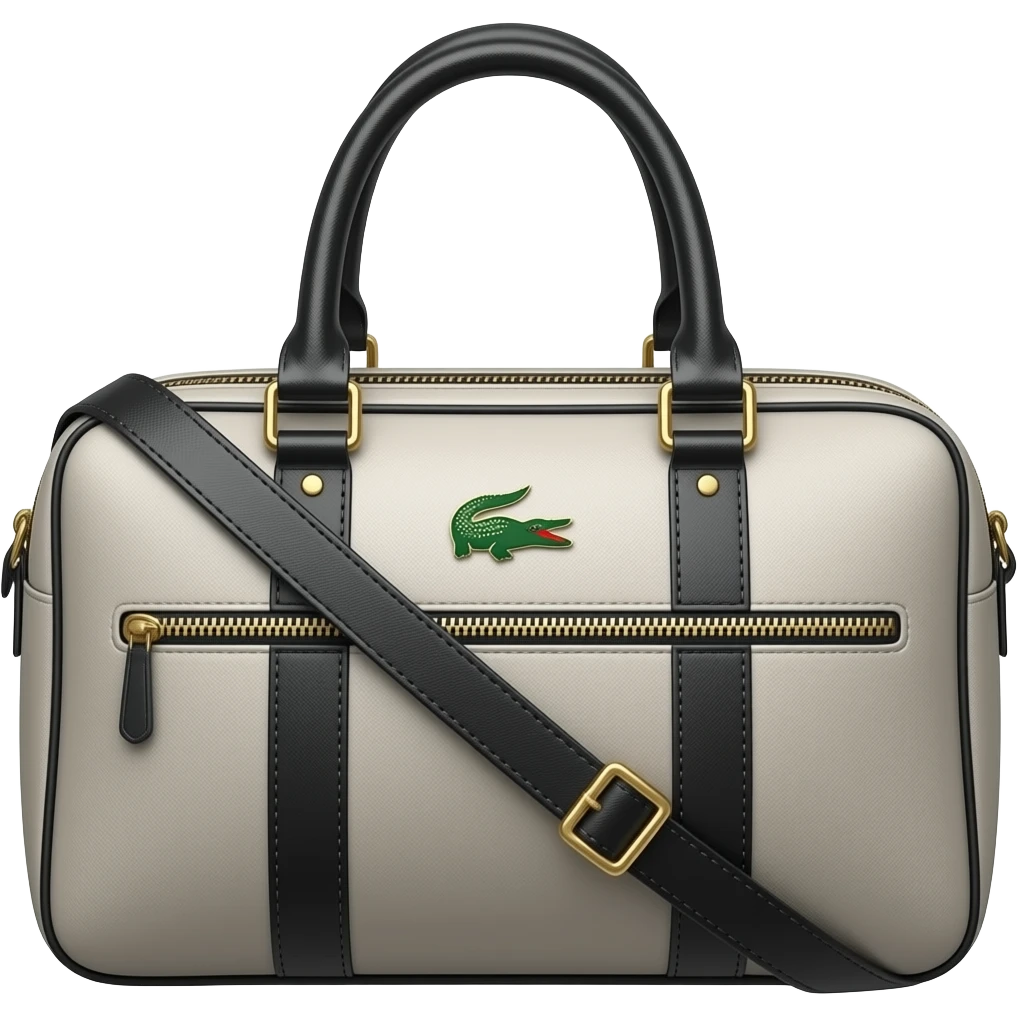 Bolso lacoste de perfil sin agarradera de mujer premiun con matices de costoso emoji