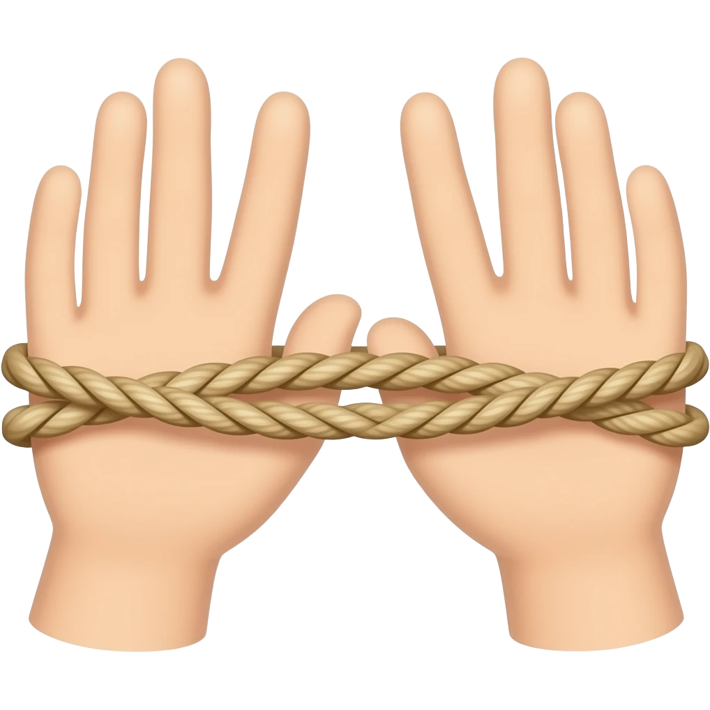 pulling a rope with hands emoji