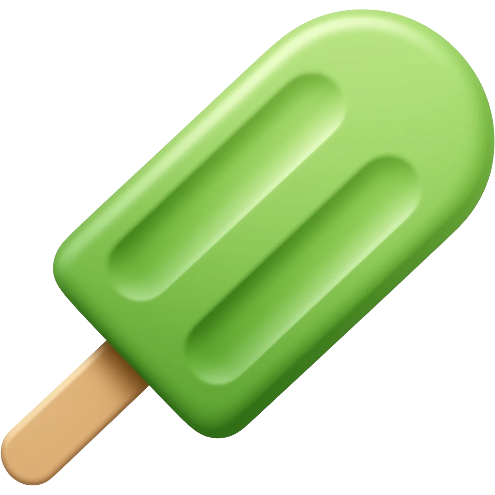 green popsicle emoji
