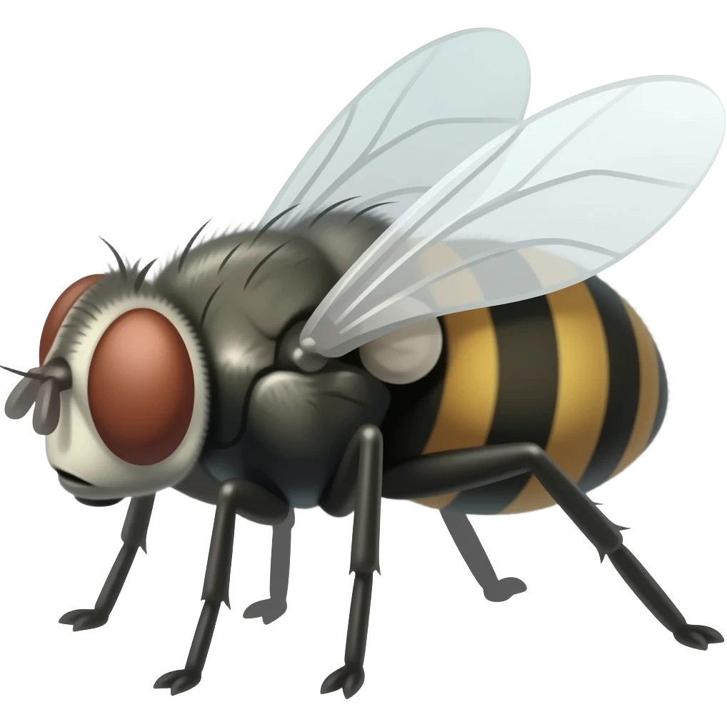 una mosca en un avion emoji