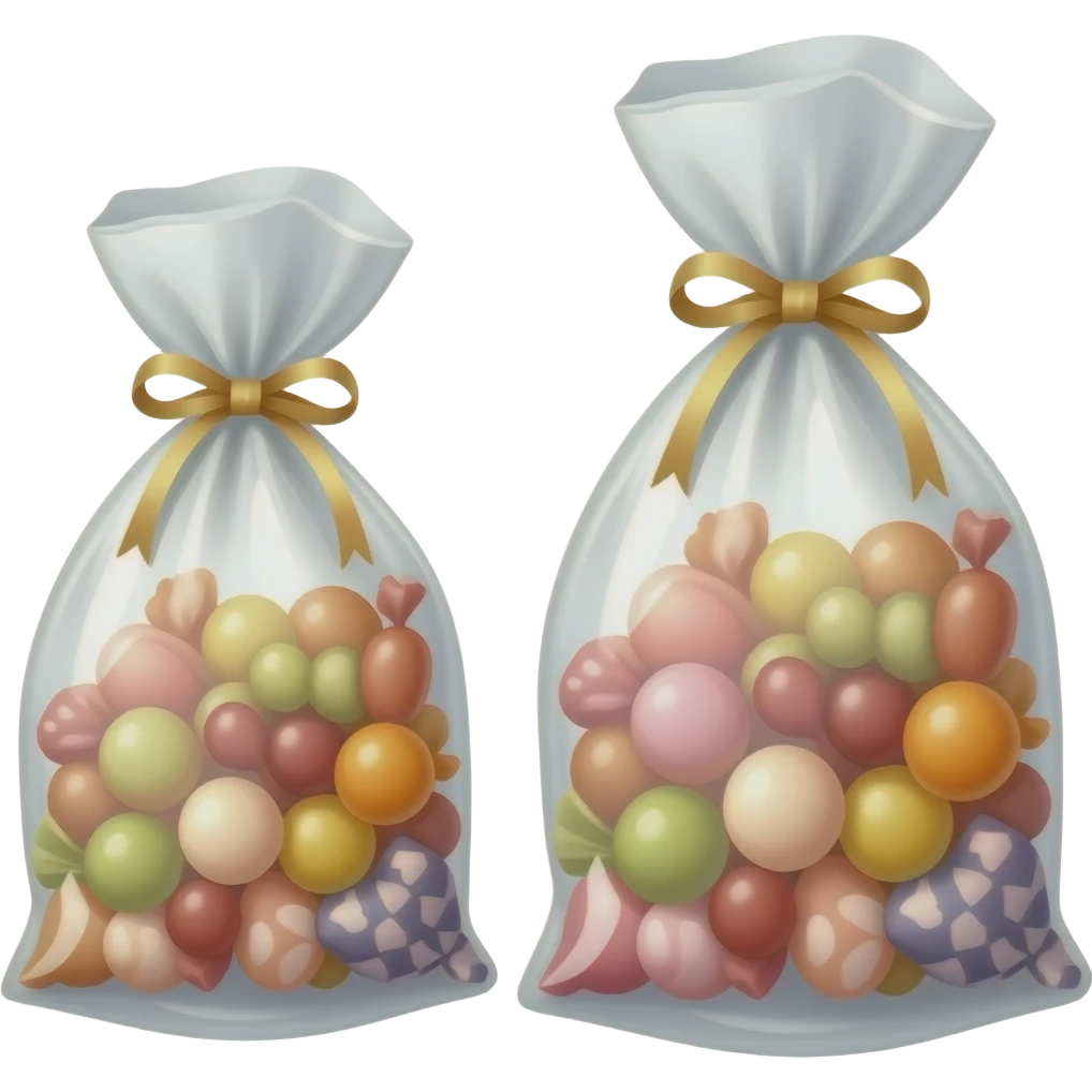 Hanging candy bags emoji