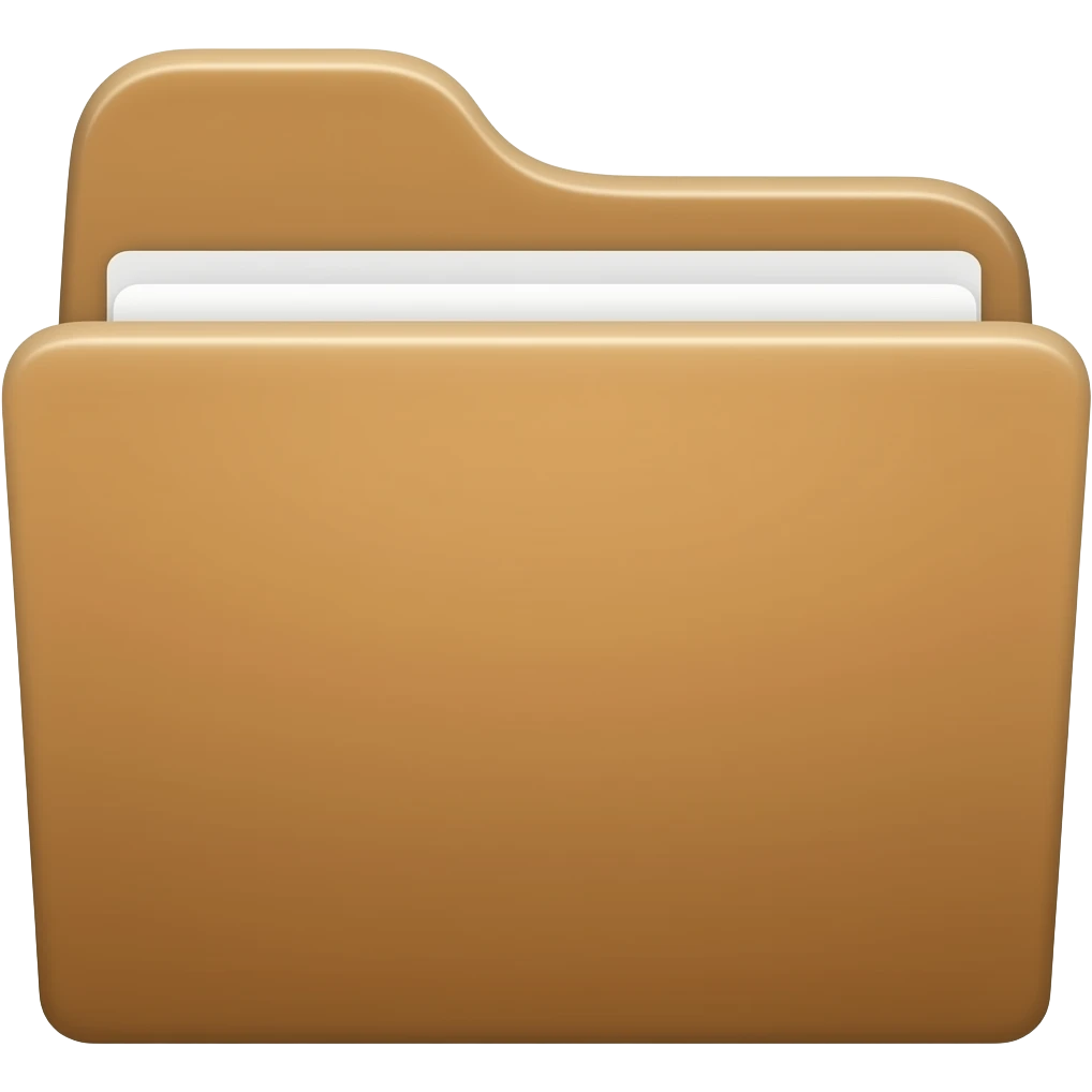brown folder emoji