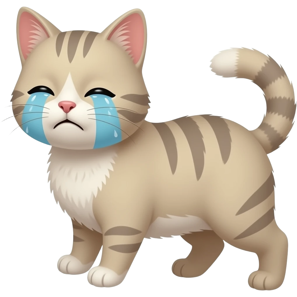 Crying cat emoji