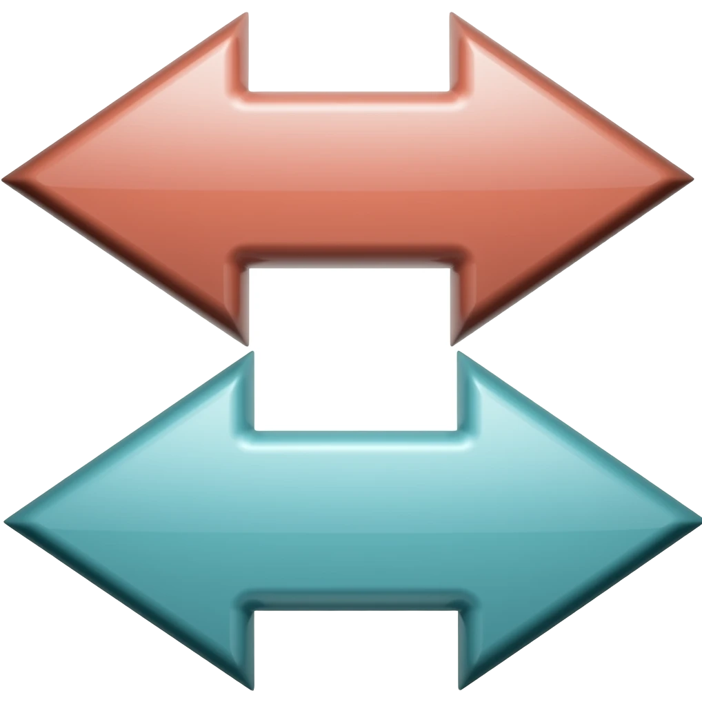 arrows opposite emoji