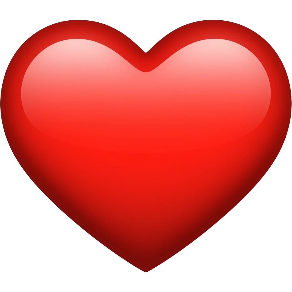 red heart emoji