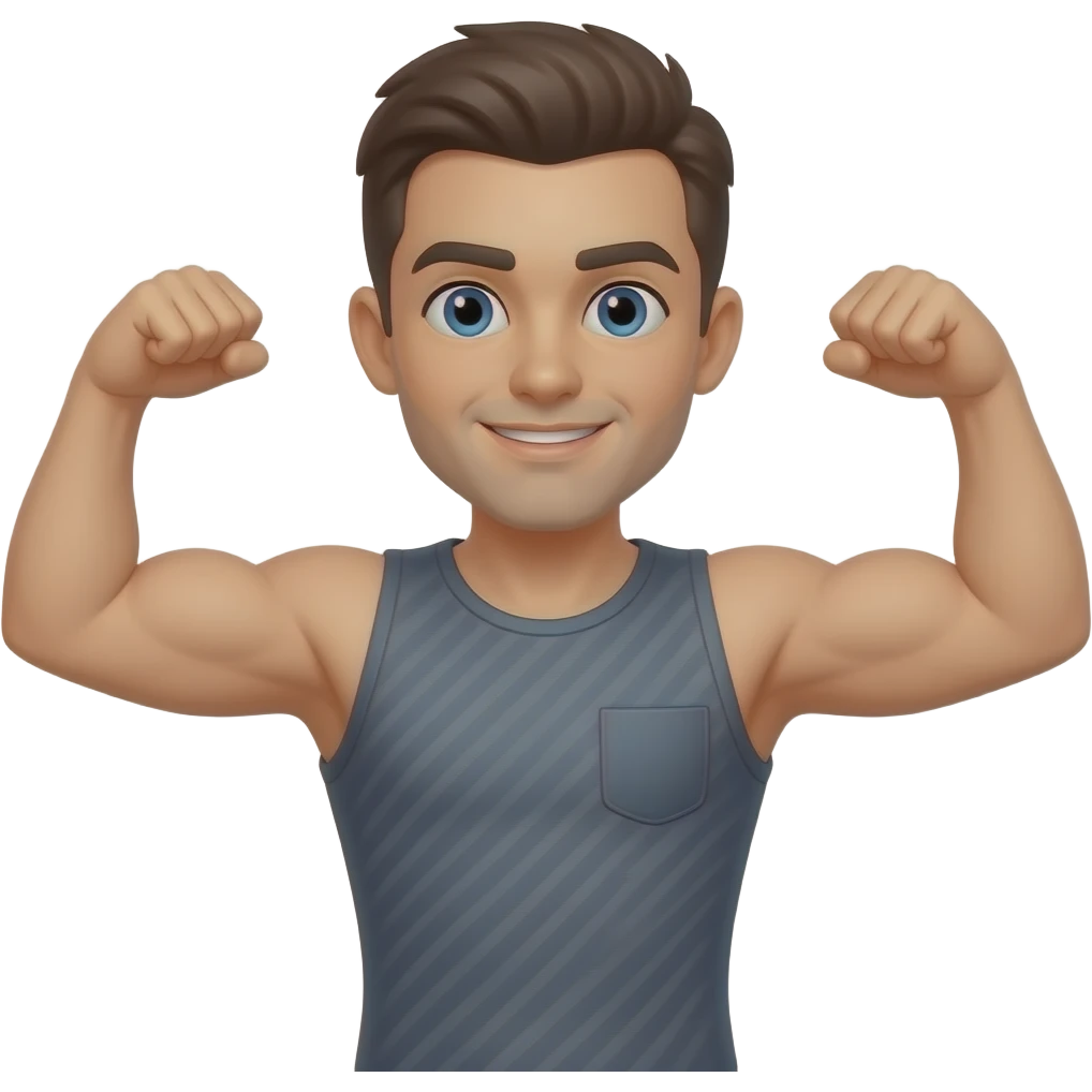 atom strong with arms emoji