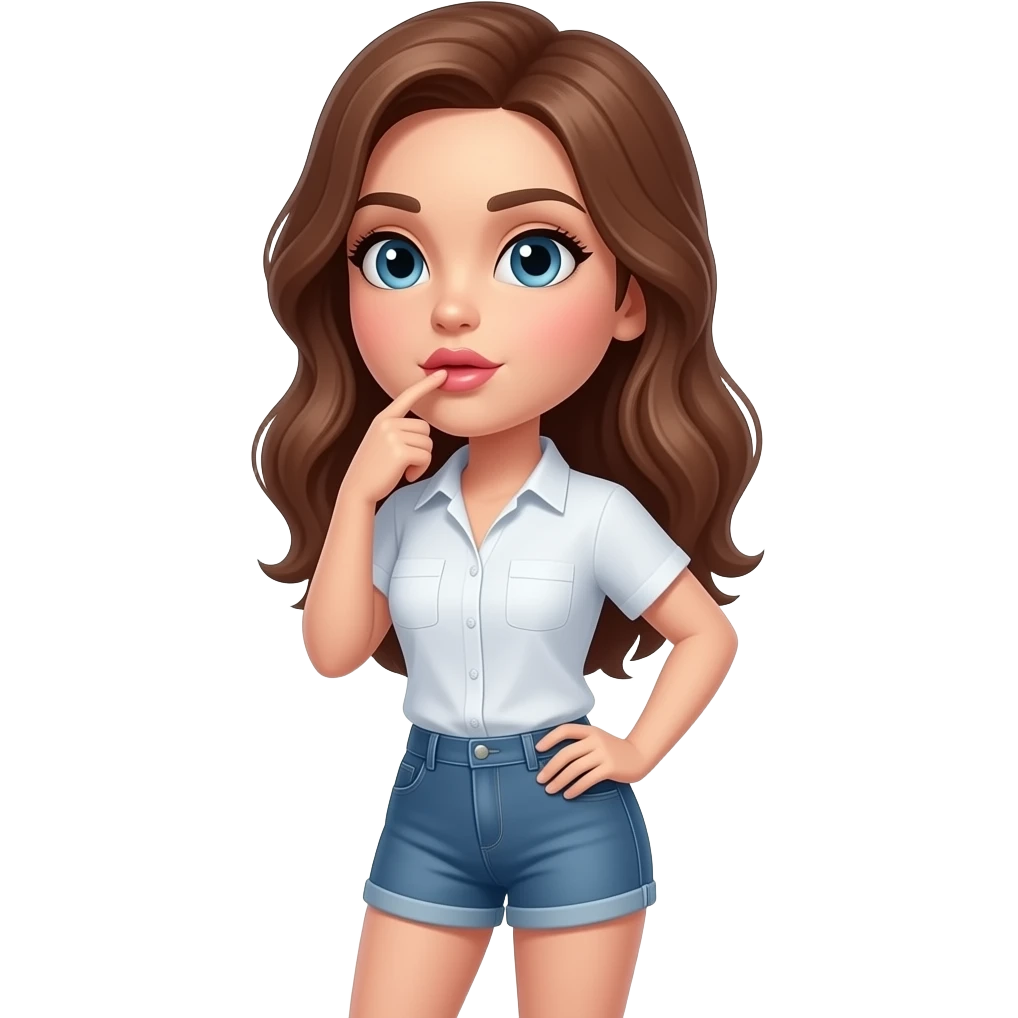 Hottie giving blowjob emoji