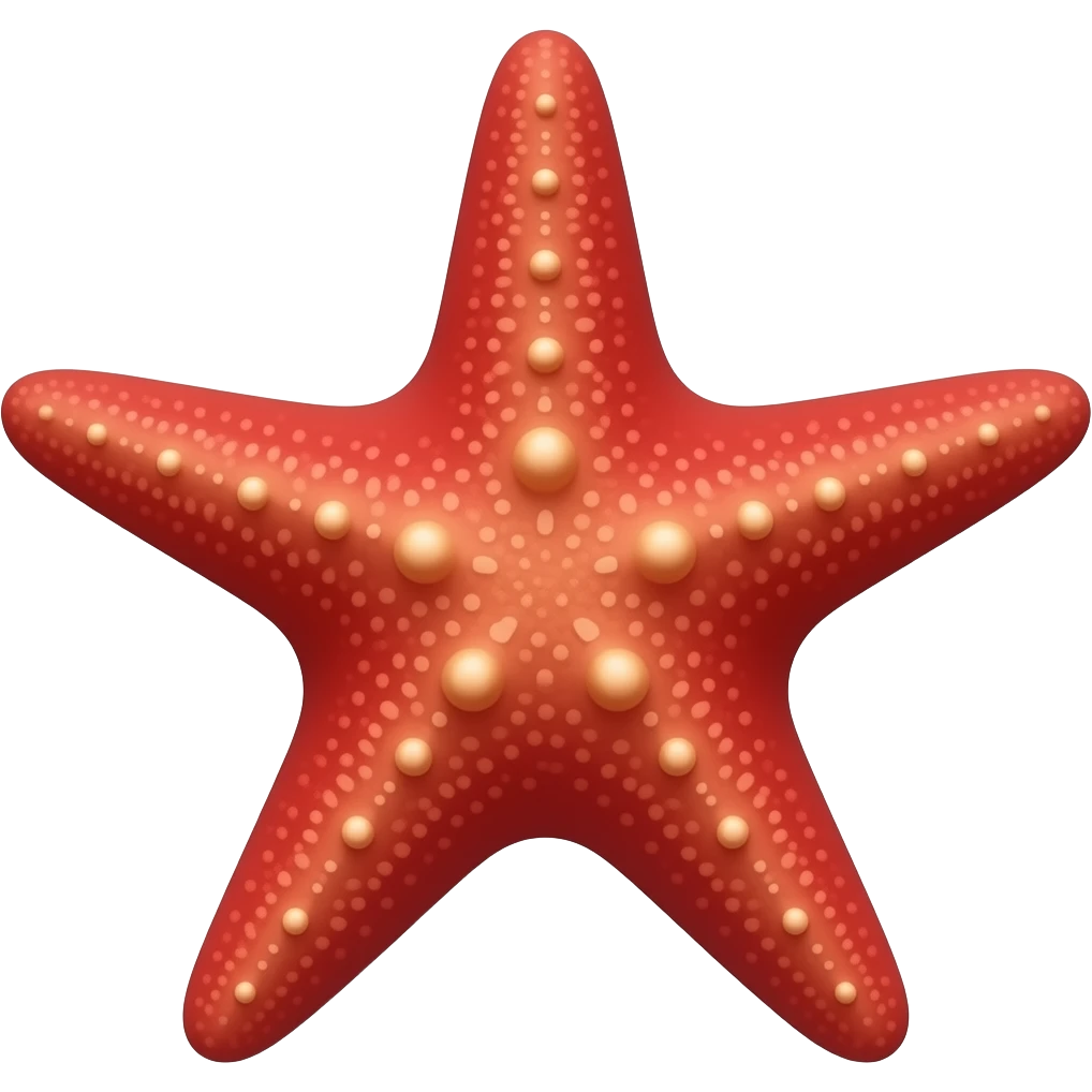 Red starfish emoji
