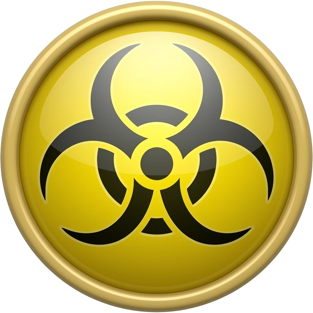 A toxic yellow pin emoji
