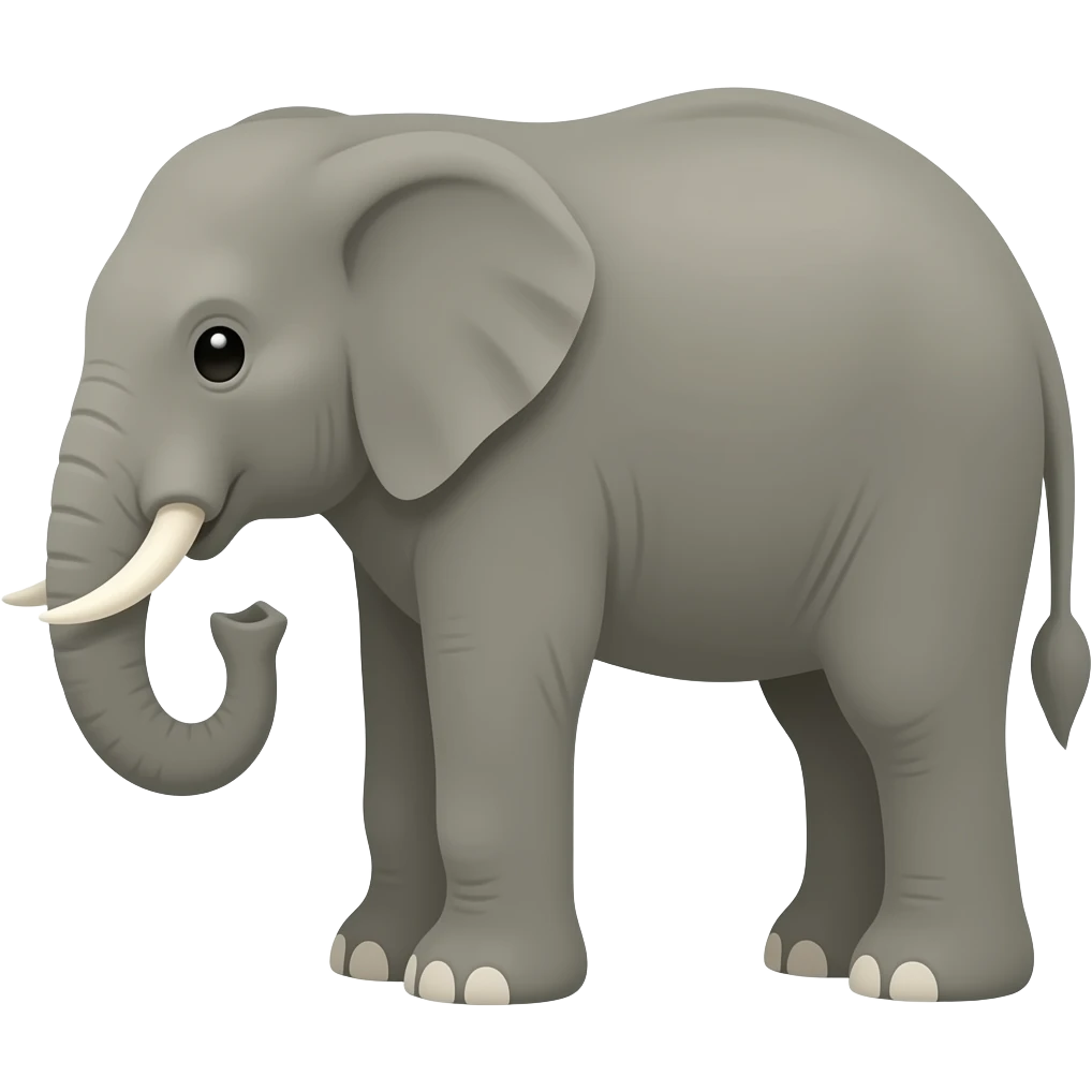 серый слон emoji