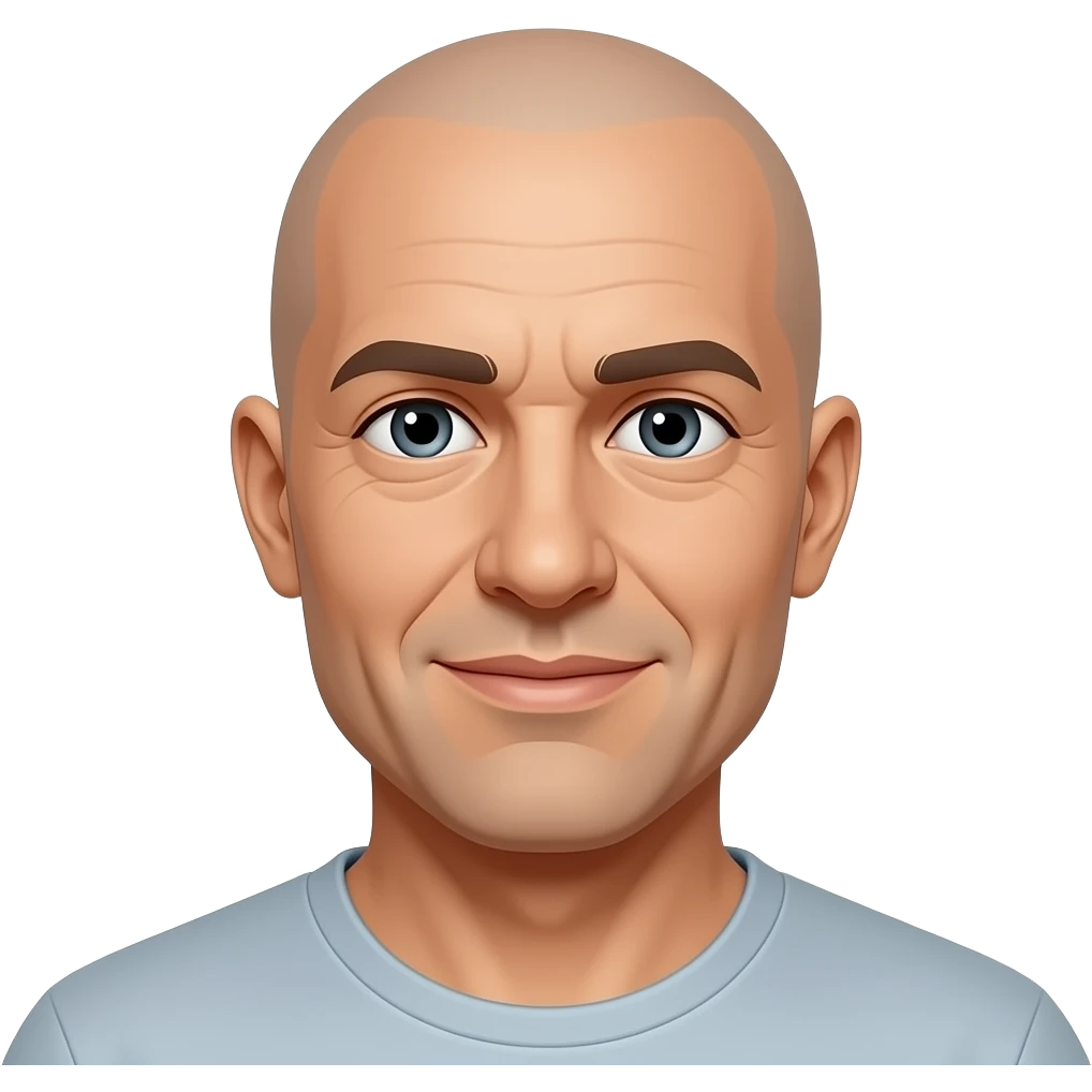 Make this man bald emoji