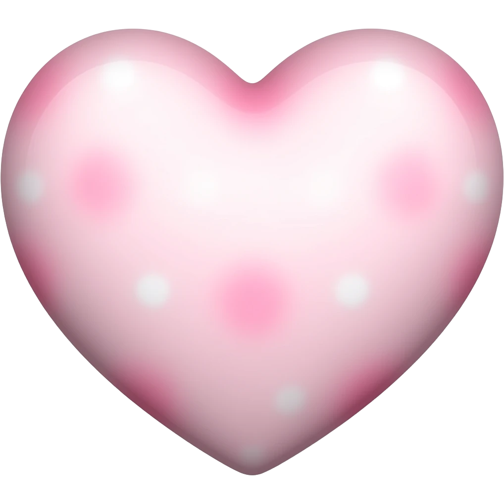a heart with light pink and white emoji