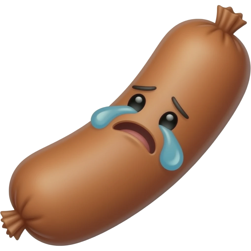 saussage crying emoji