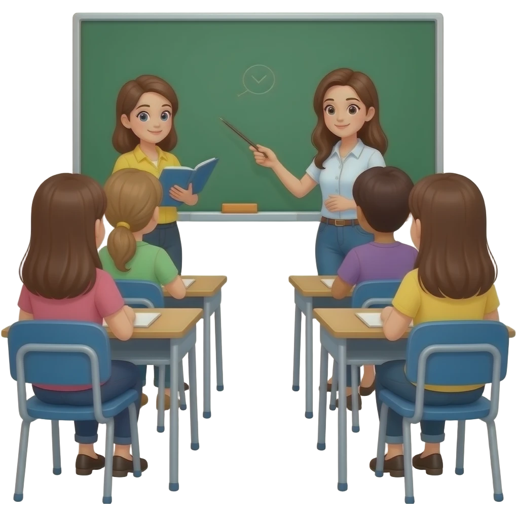 completely women teaching classroom emoji