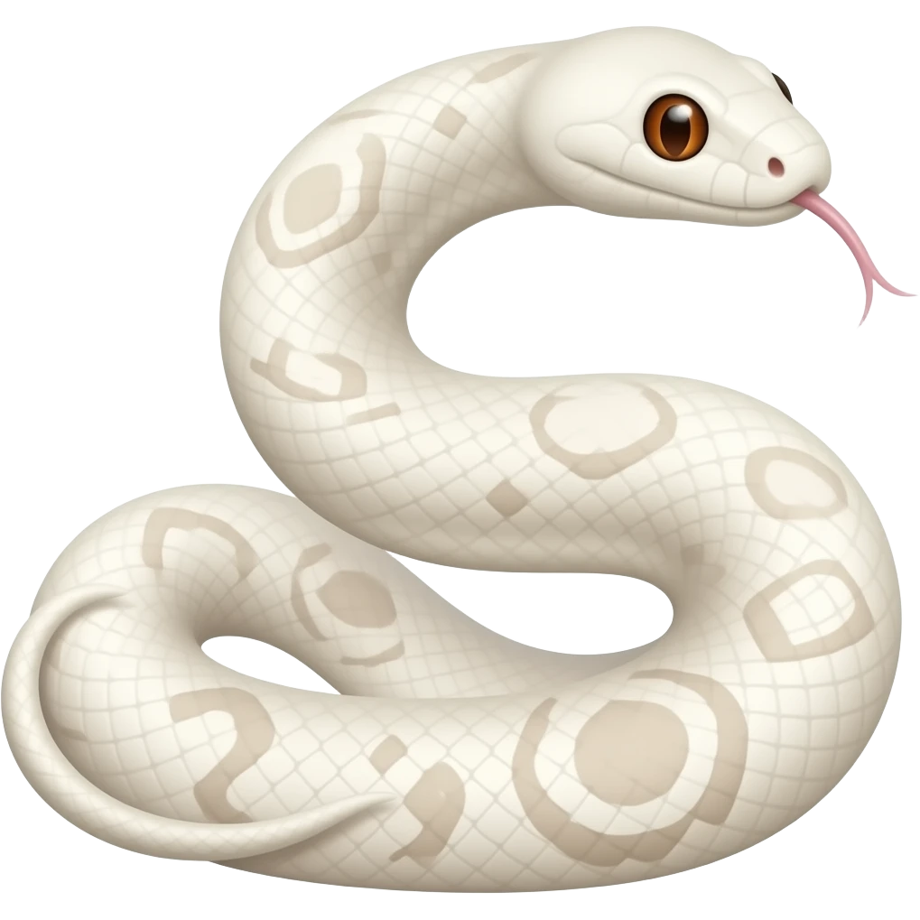 albino Boa snake emoji