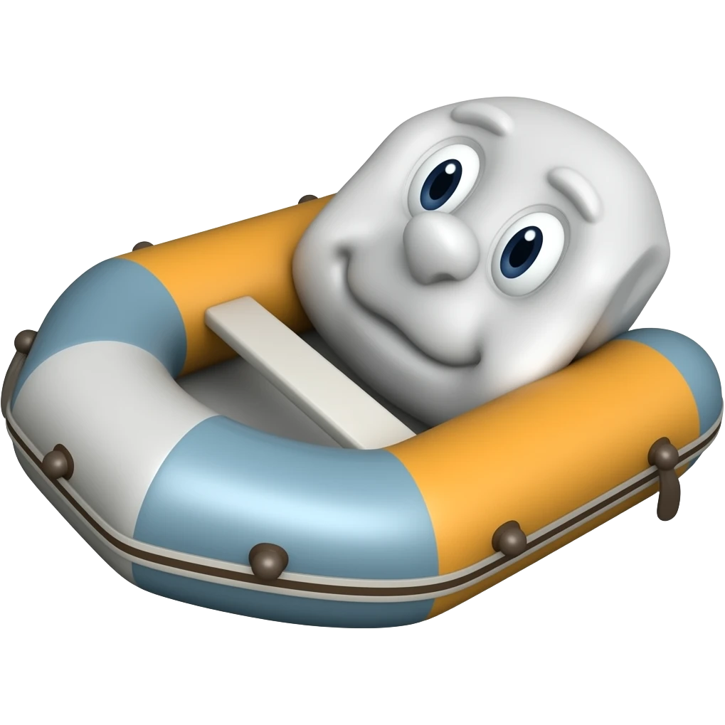 inflatable boat emoji