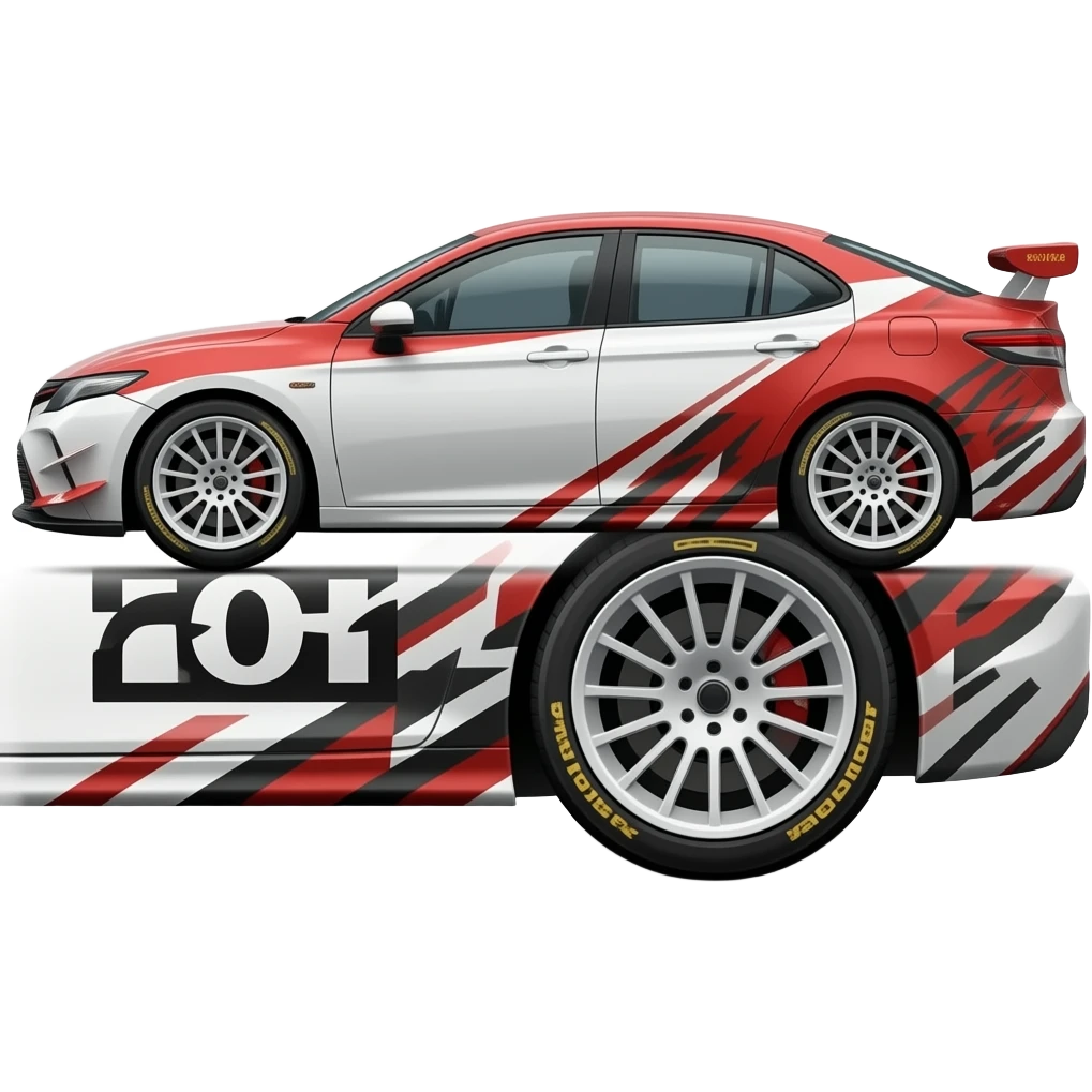 Toyota Camry Rally Car 23476 (Side Car 2018) 1😄😄 emoji