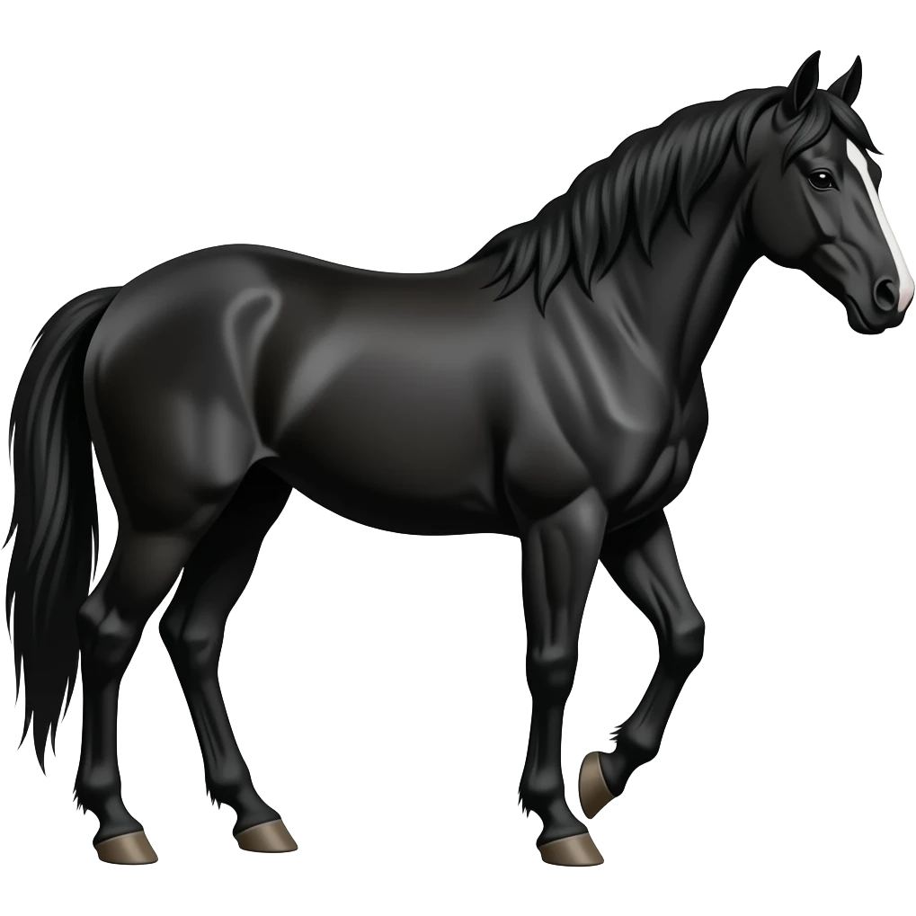 black horse emoji