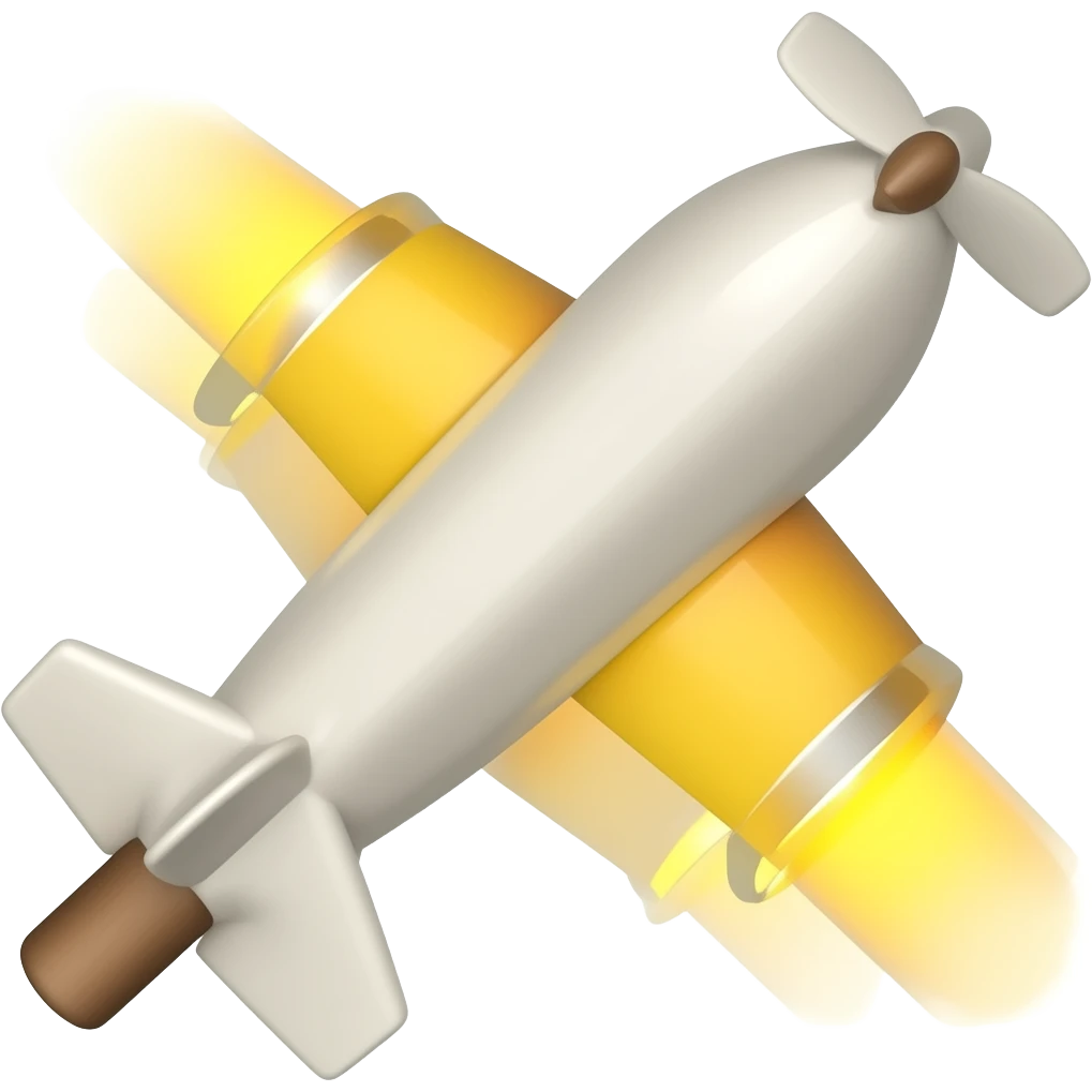 flight guiding lights stick emoji