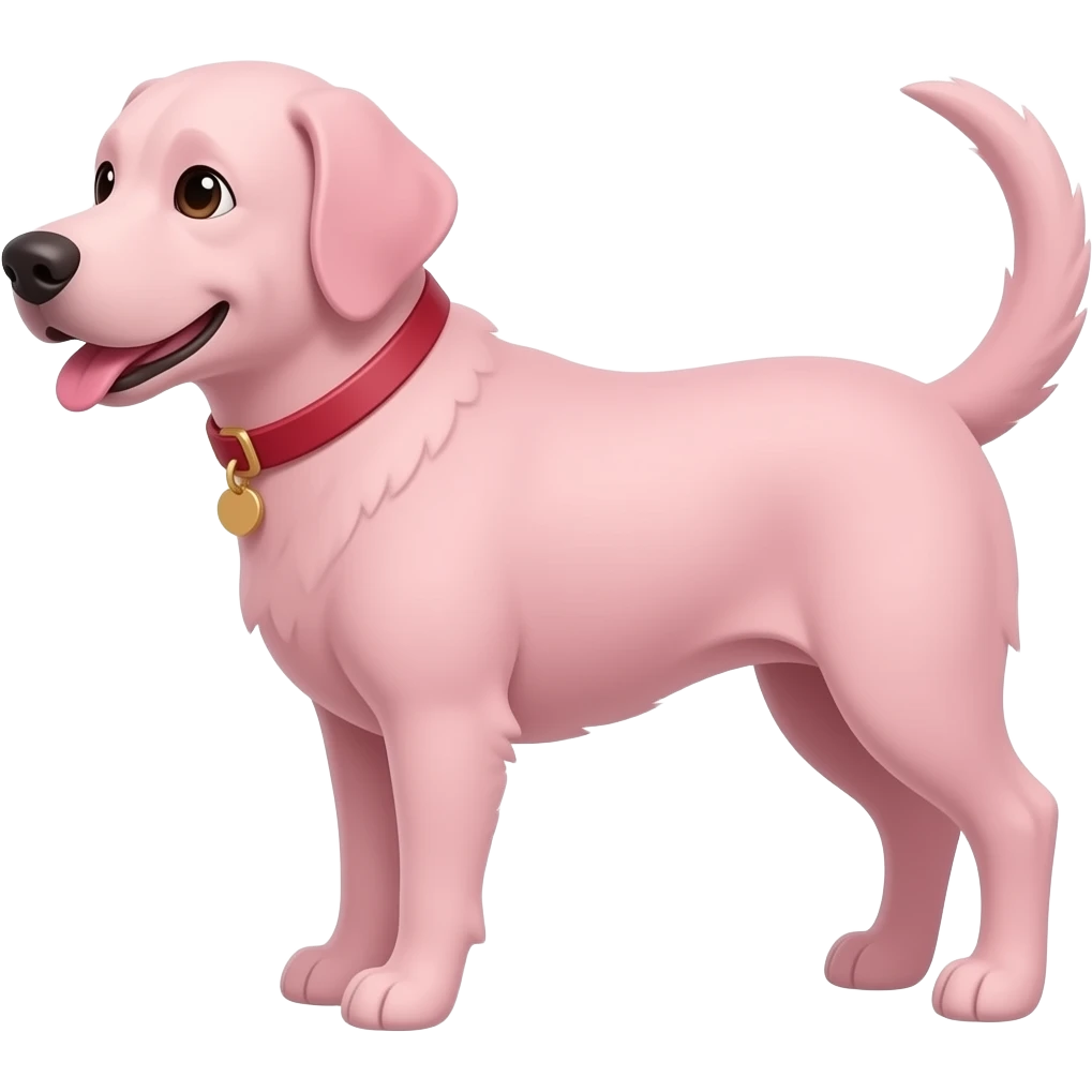 Perro de rosa emoji