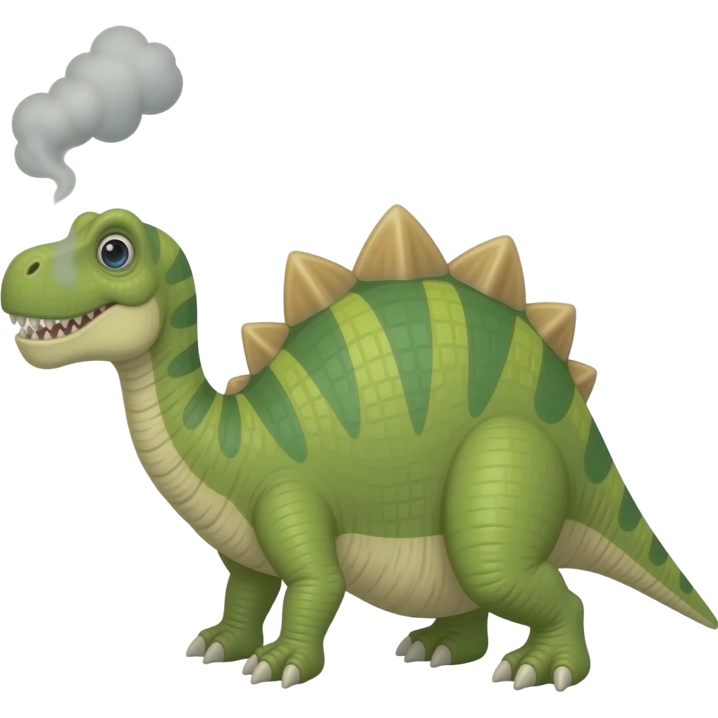 emoji dinosaur steam head emoji