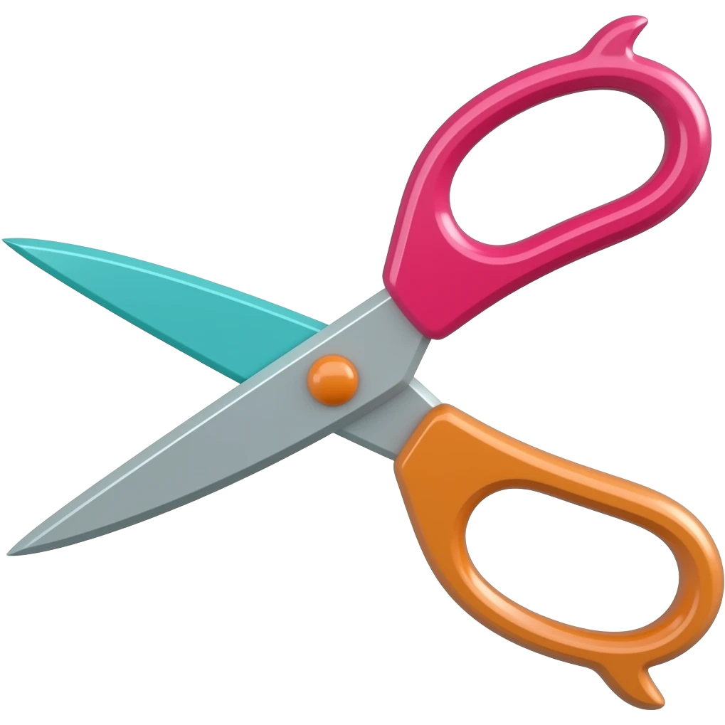 scissors colorful emoji